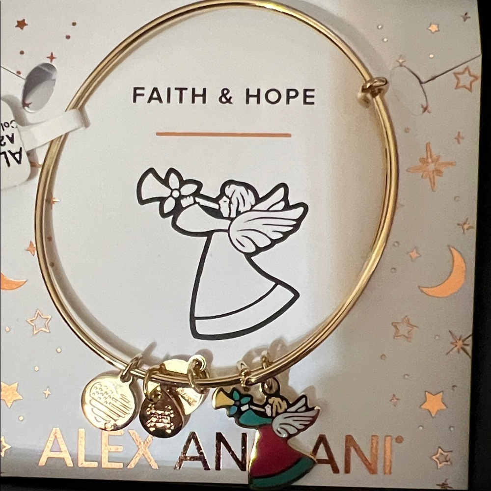 Alex And Ani Faith & Hope Christmas Angel Bracelet - Picture 3 of 3